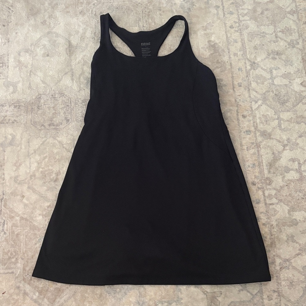 girlfriend collective Black Athletic Shorts - Racerback Style